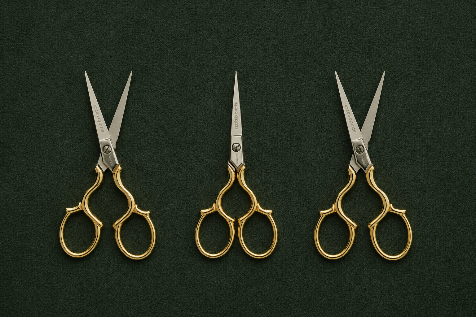 Luna Golden Needlepoint Scissors