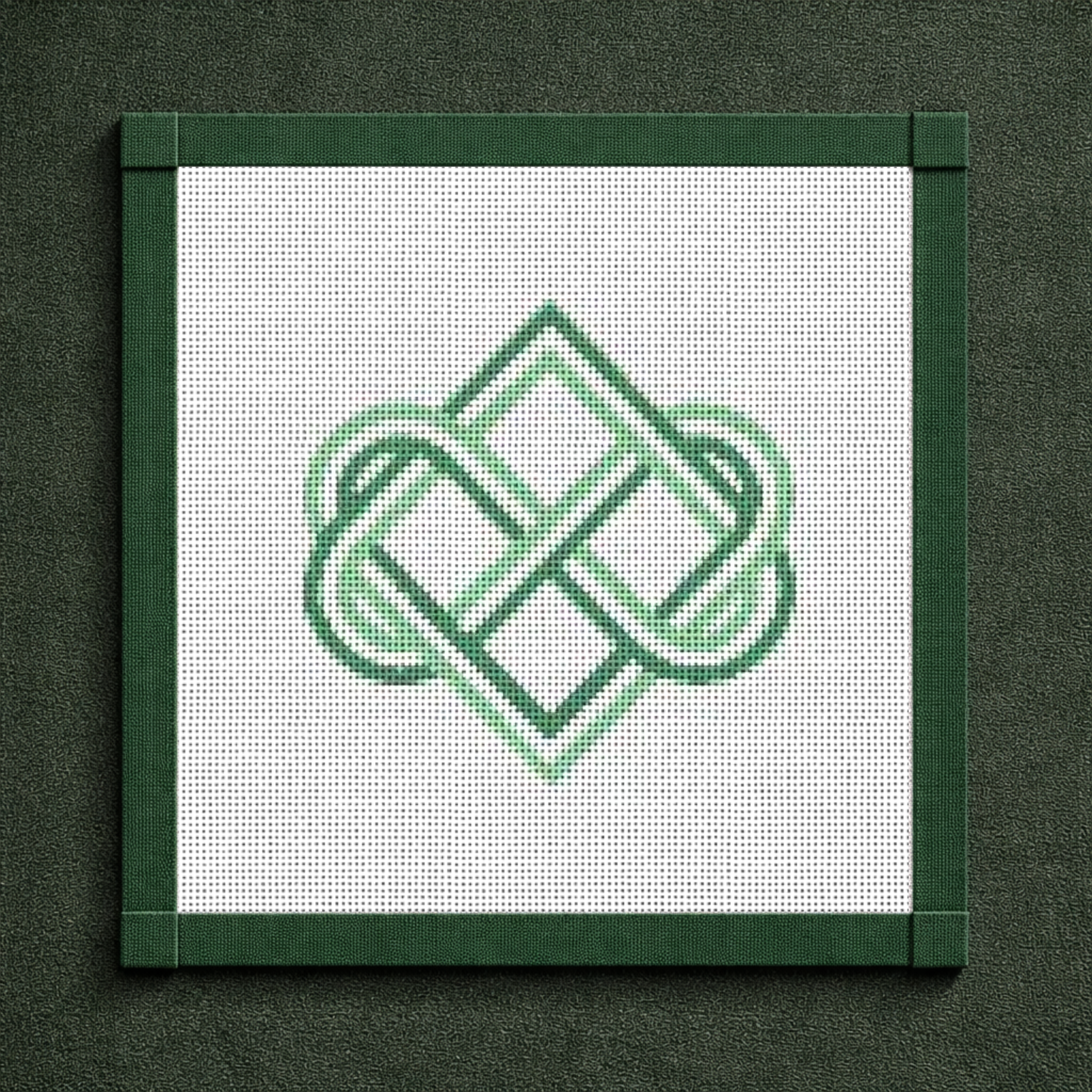 Celtic Infinity Diamond Knot Needlepoint